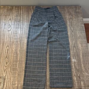 Express Gray Checkered Women’s Dress Pants